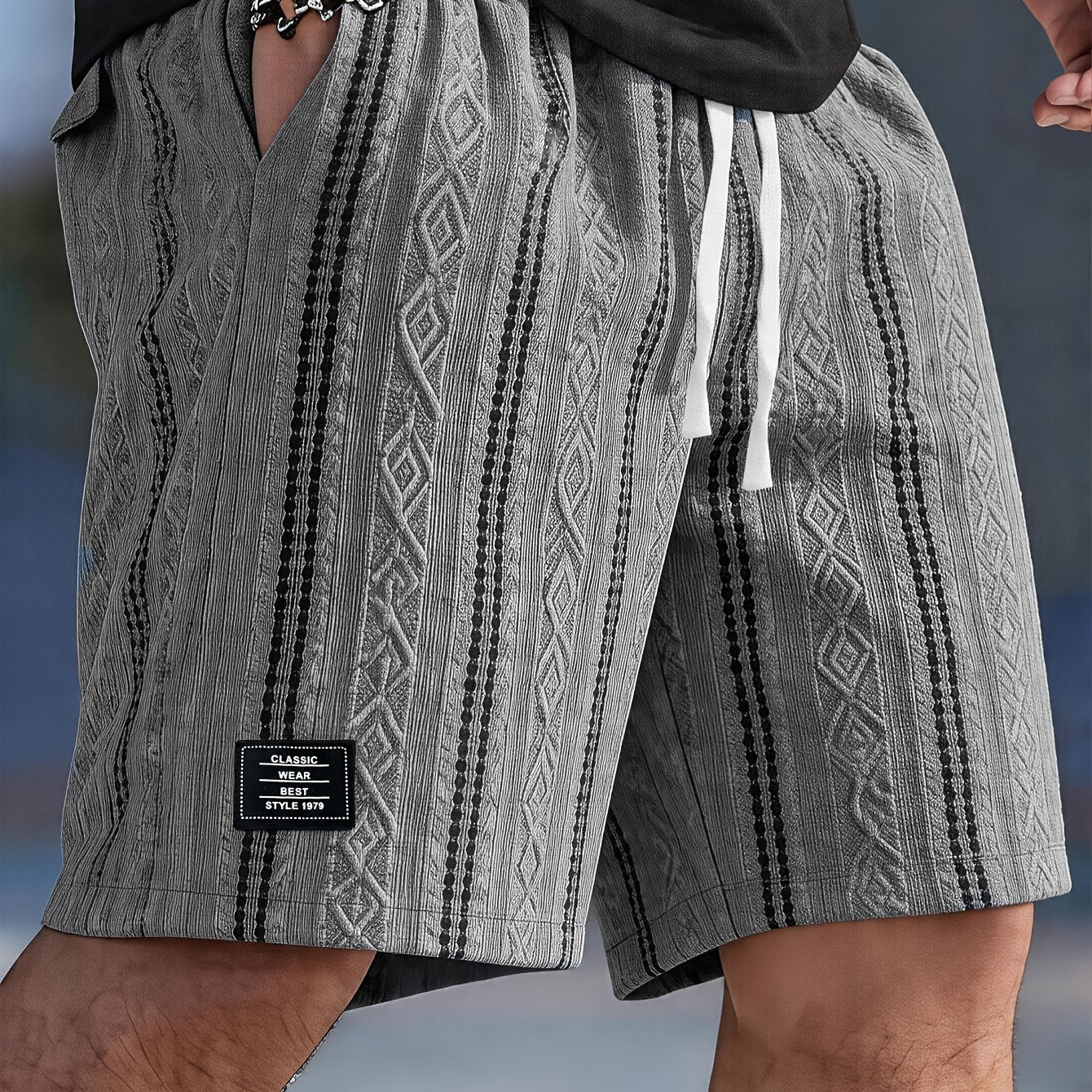 Varenzo Short Bermuda Texturé