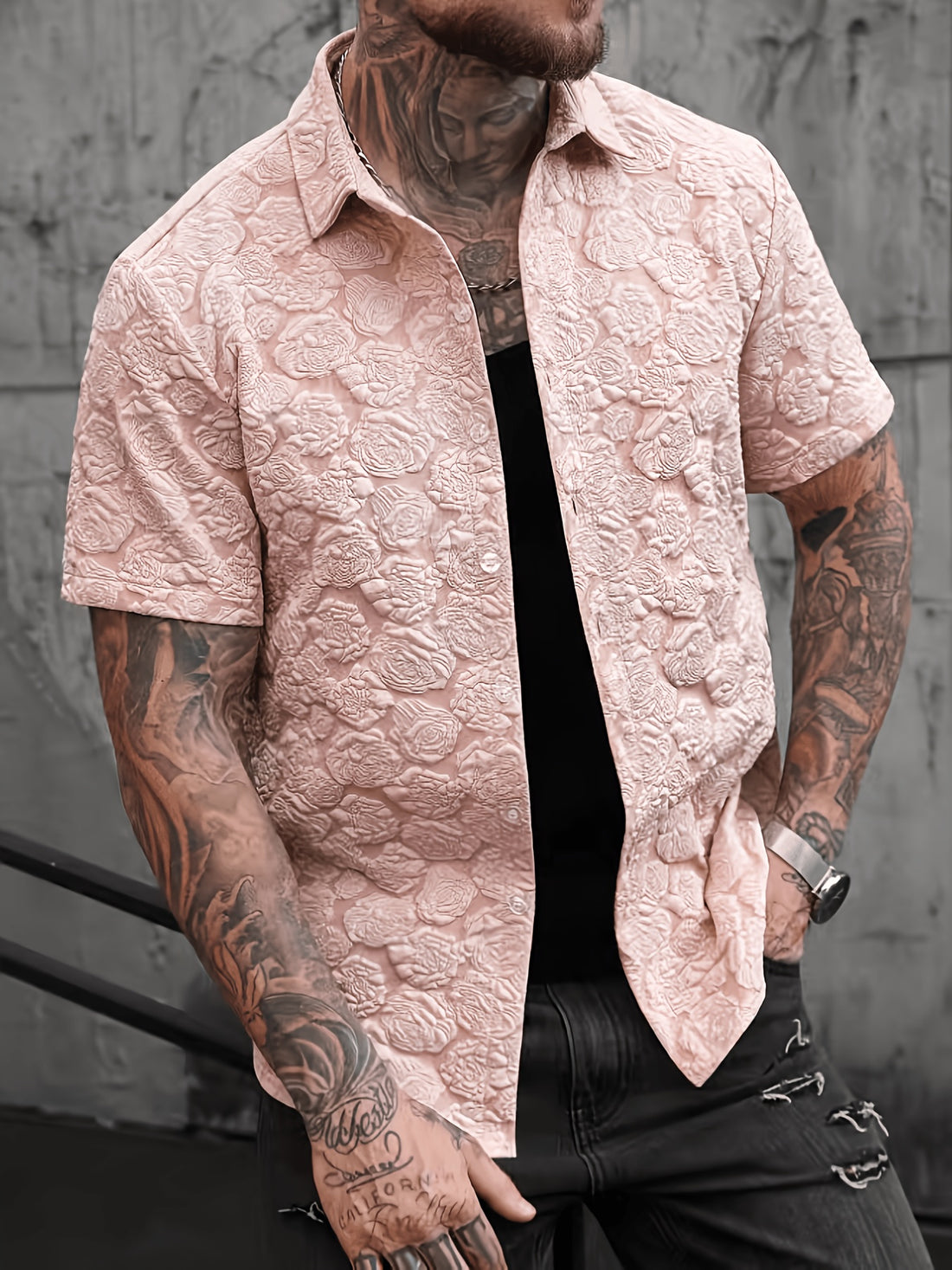Valfiori Textured Floral Shirt
