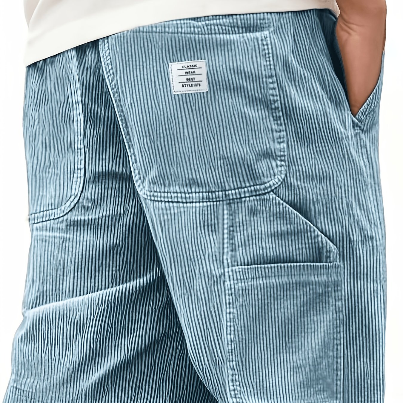 Bresano short utilitaire en velours côtelé