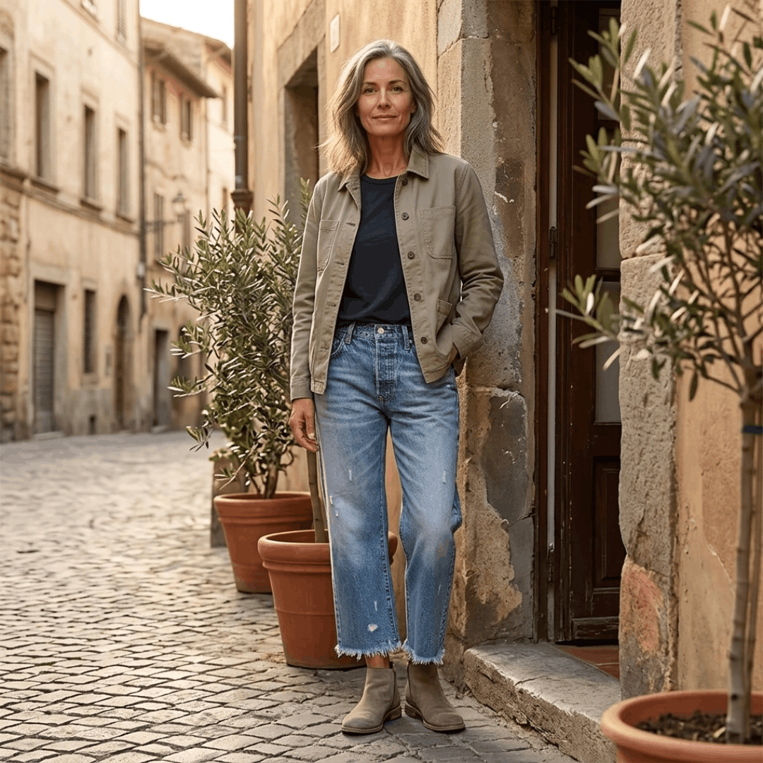 Aurelle Relaxed Cropped Jeans