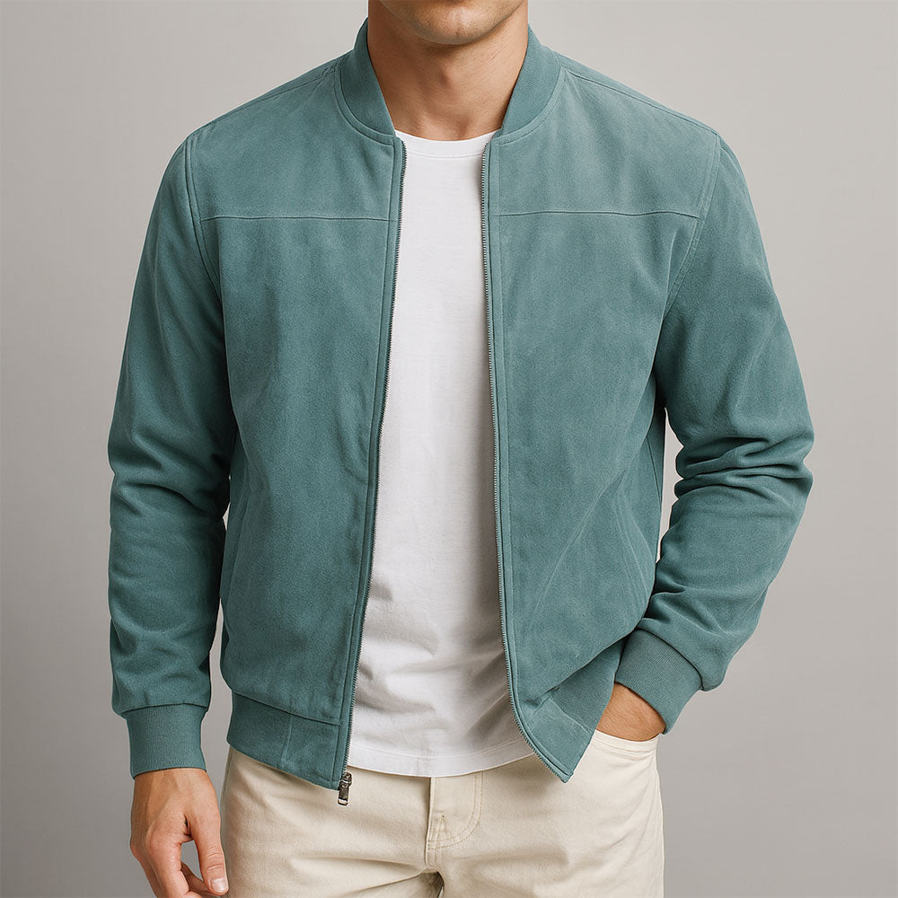 Blouson aviateur en daim Oliardi Riviera