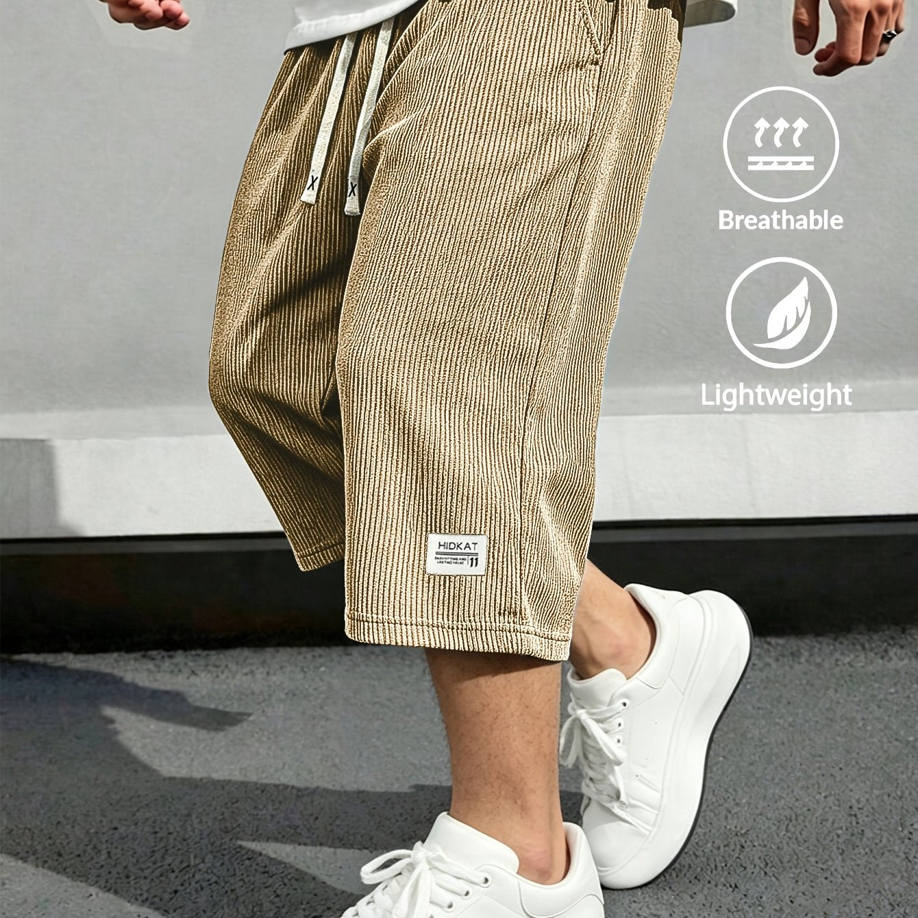 Rivaro Lightweight Cord Capri Pants