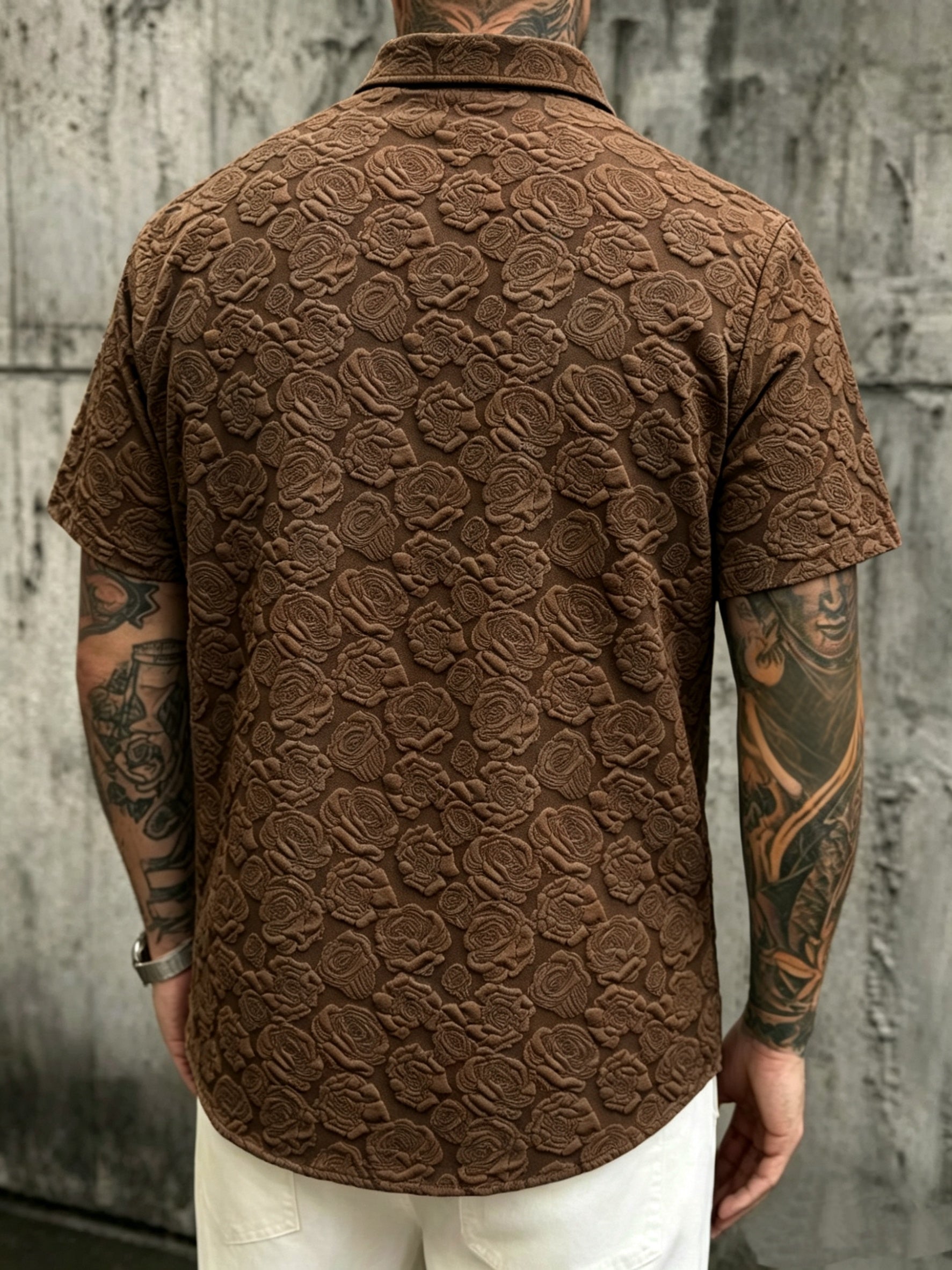 Valfiori Textured Floral Shirt