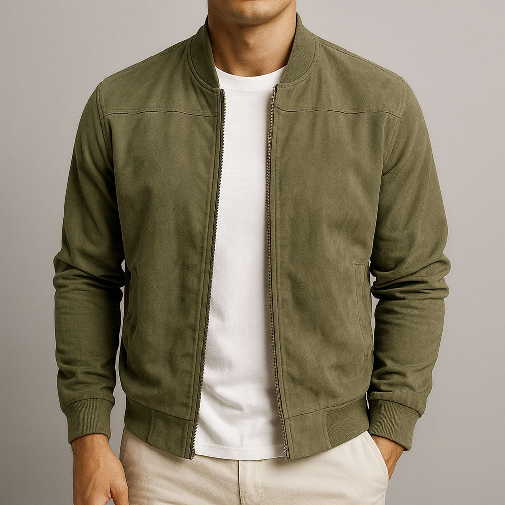 Blouson aviateur en daim Oliardi Riviera