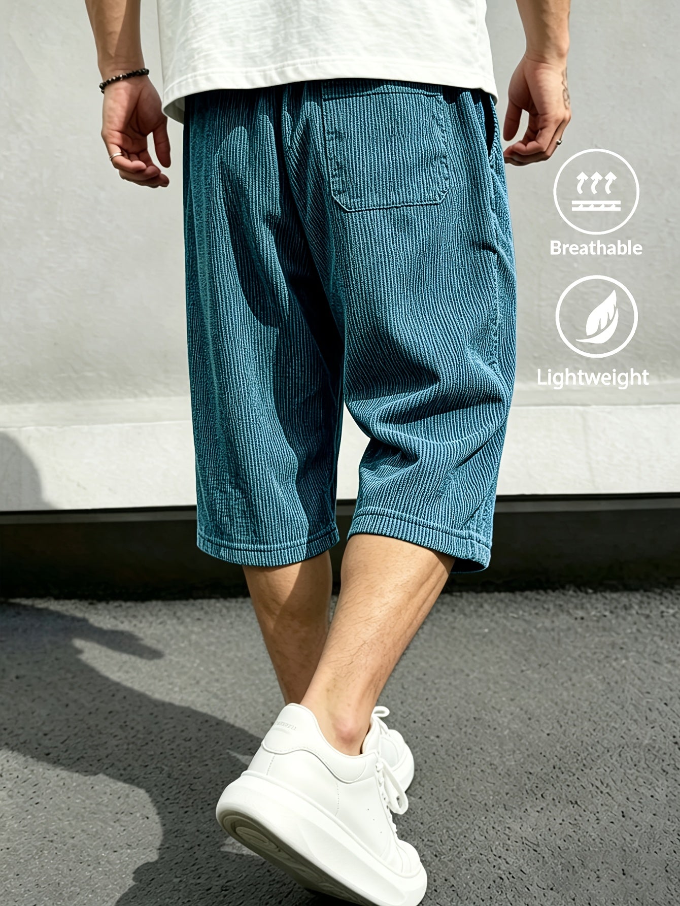 Rivaro Lightweight Cord Capri Pants