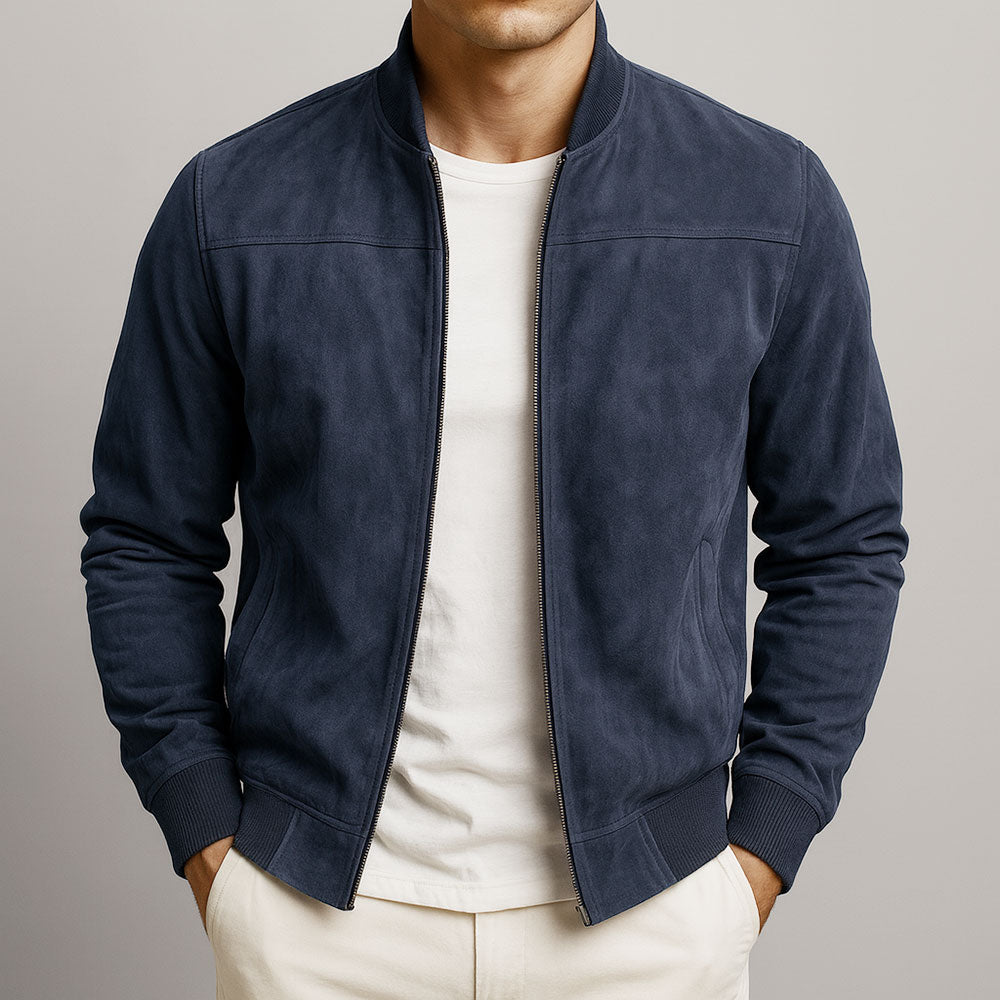 Blouson aviateur en daim Oliardi Riviera