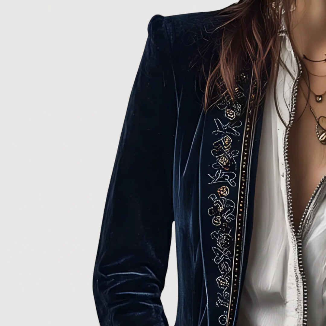 Oliardi Marina Velvet Structured Jacket
