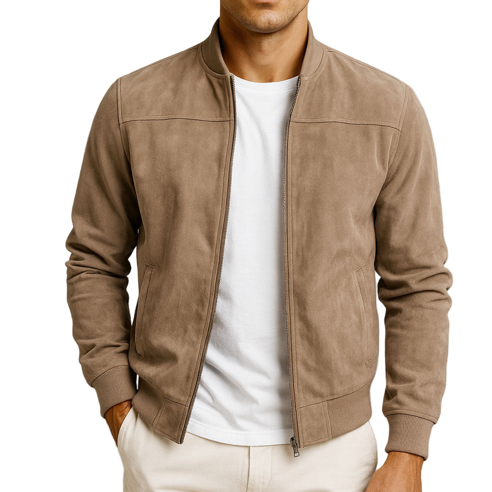 Blouson aviateur en daim Oliardi Riviera