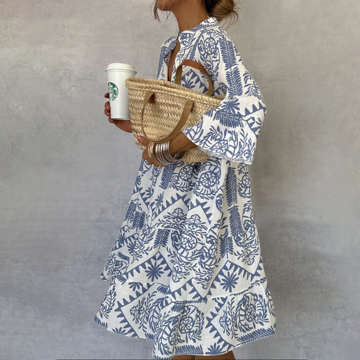 Elira Printed Maxi Dress