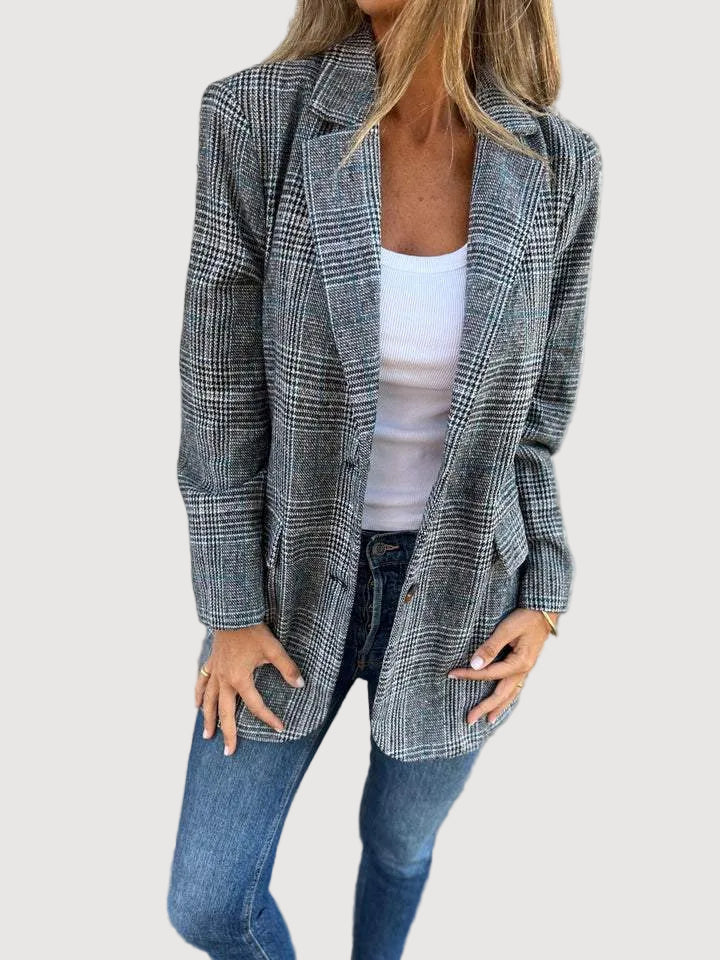 Blazer ajusté à carreaux Oliardi Ivy