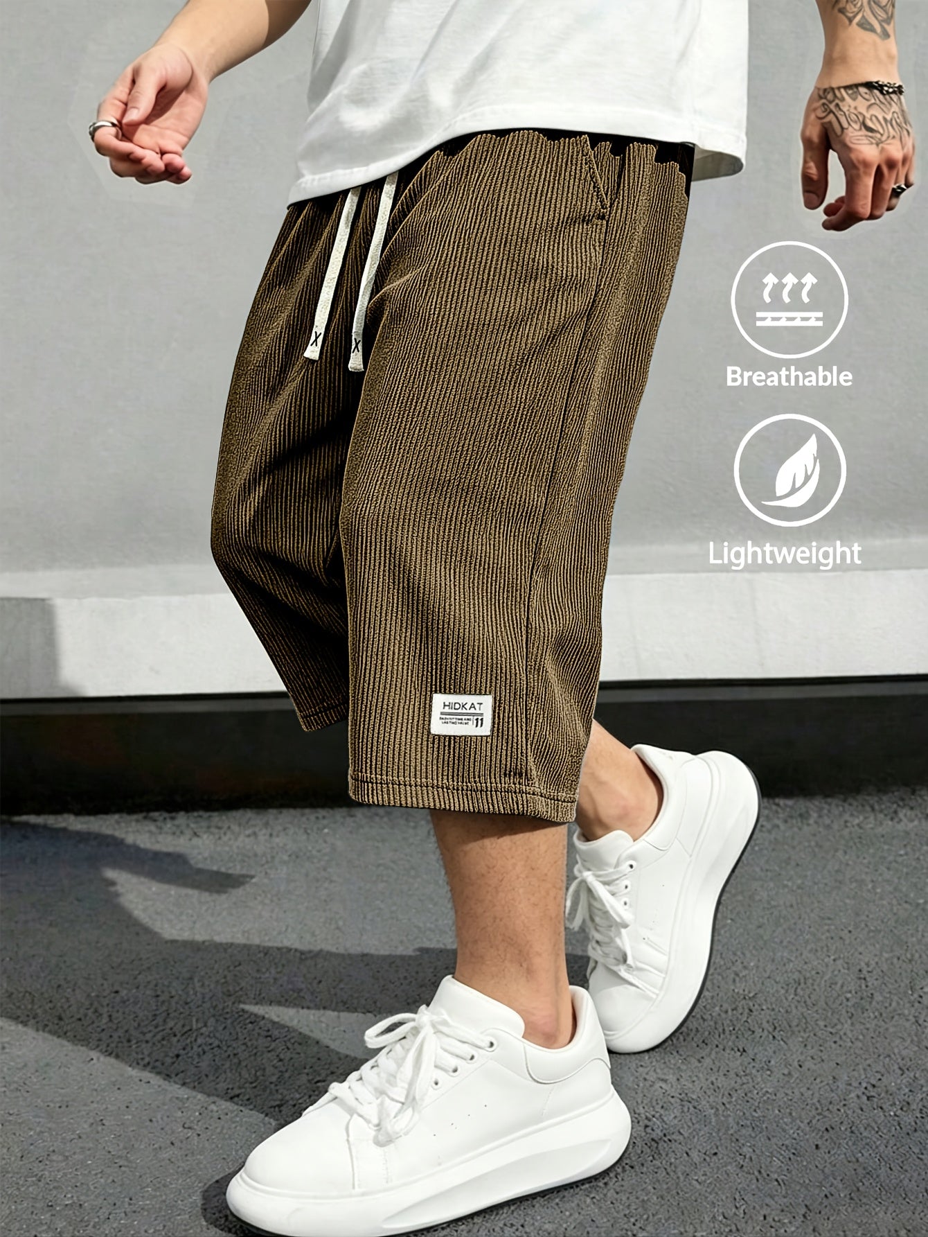 Rivaro Lightweight Cord Capri Pants