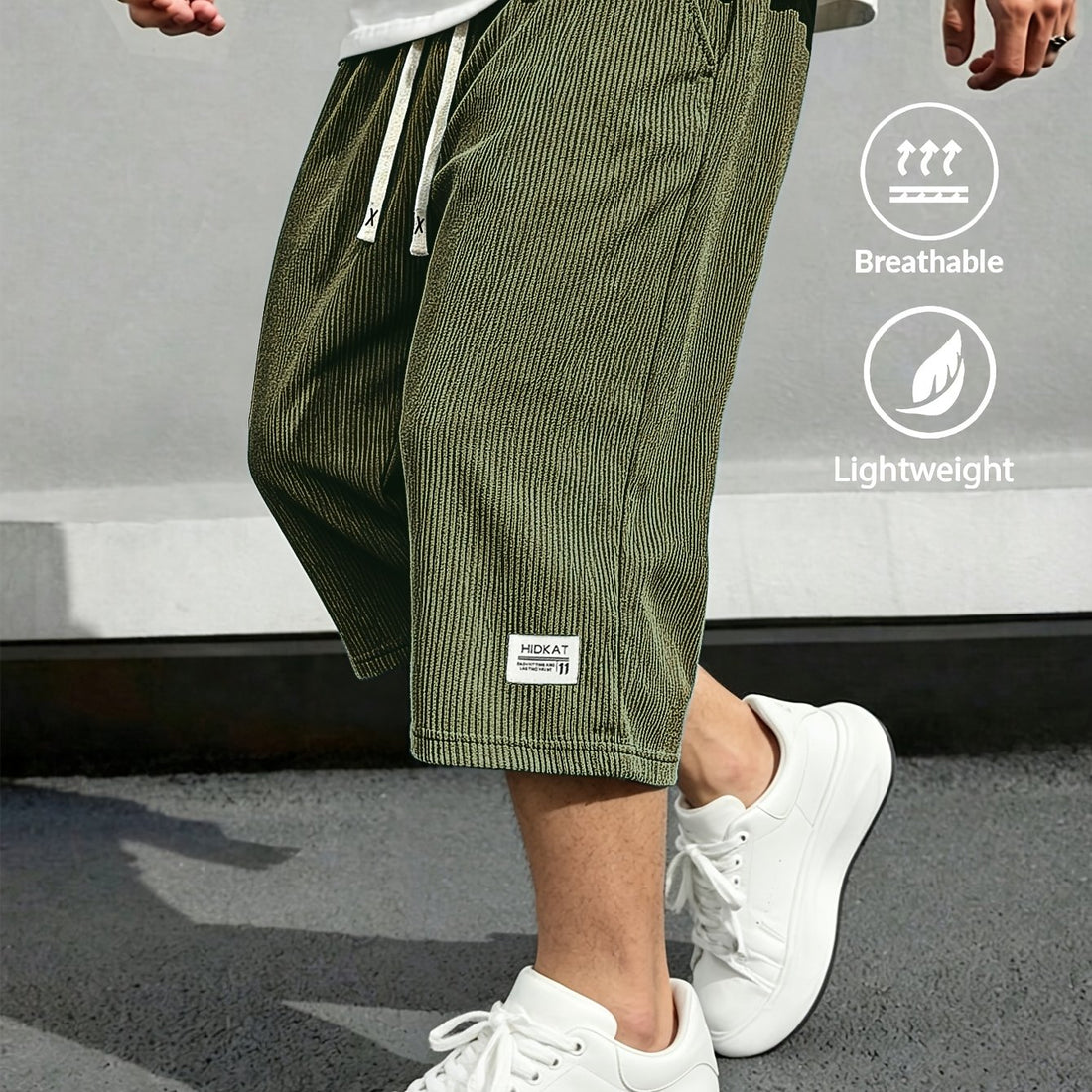 Rivaro Lightweight Cord Capri Pants