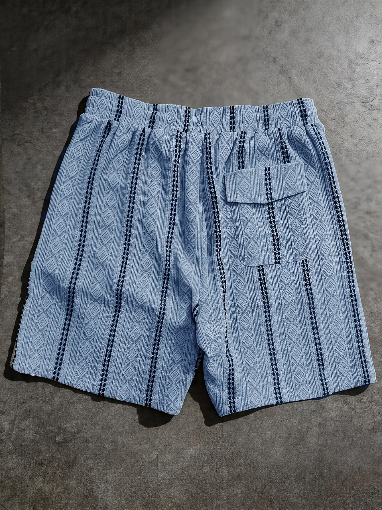 Varenzo Short Bermuda Texturé
