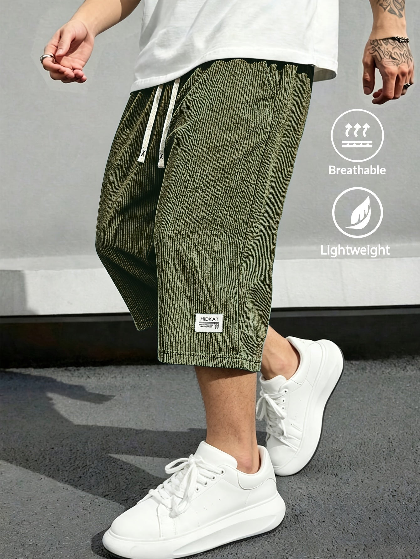 Rivaro Lightweight Cord Capri Pants