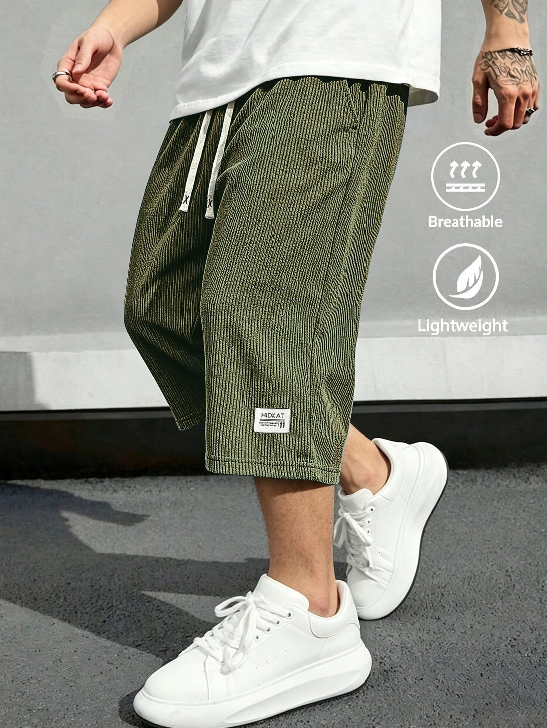 Rivaro Lightweight Cord Capri Pants