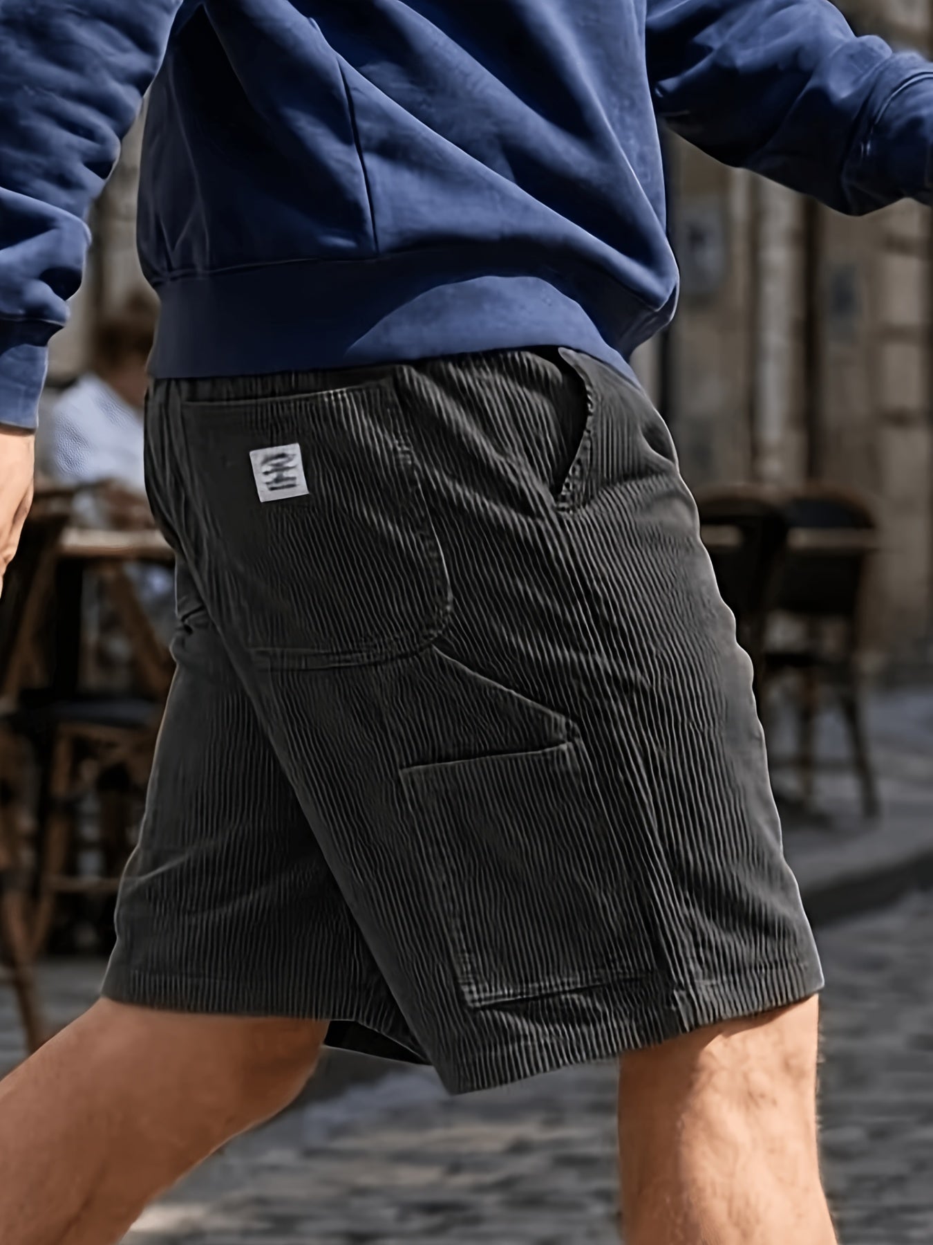 Bresano short utilitaire en velours côtelé