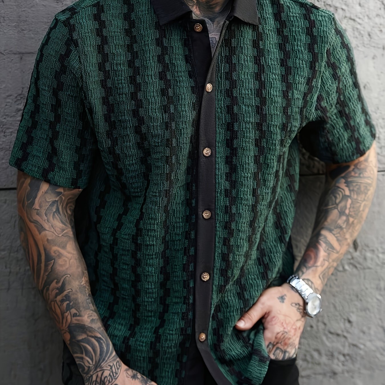 Montieri Jacquard Cuban Shirt