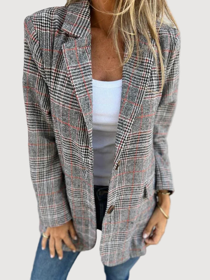 Blazer ajusté à carreaux Oliardi Ivy