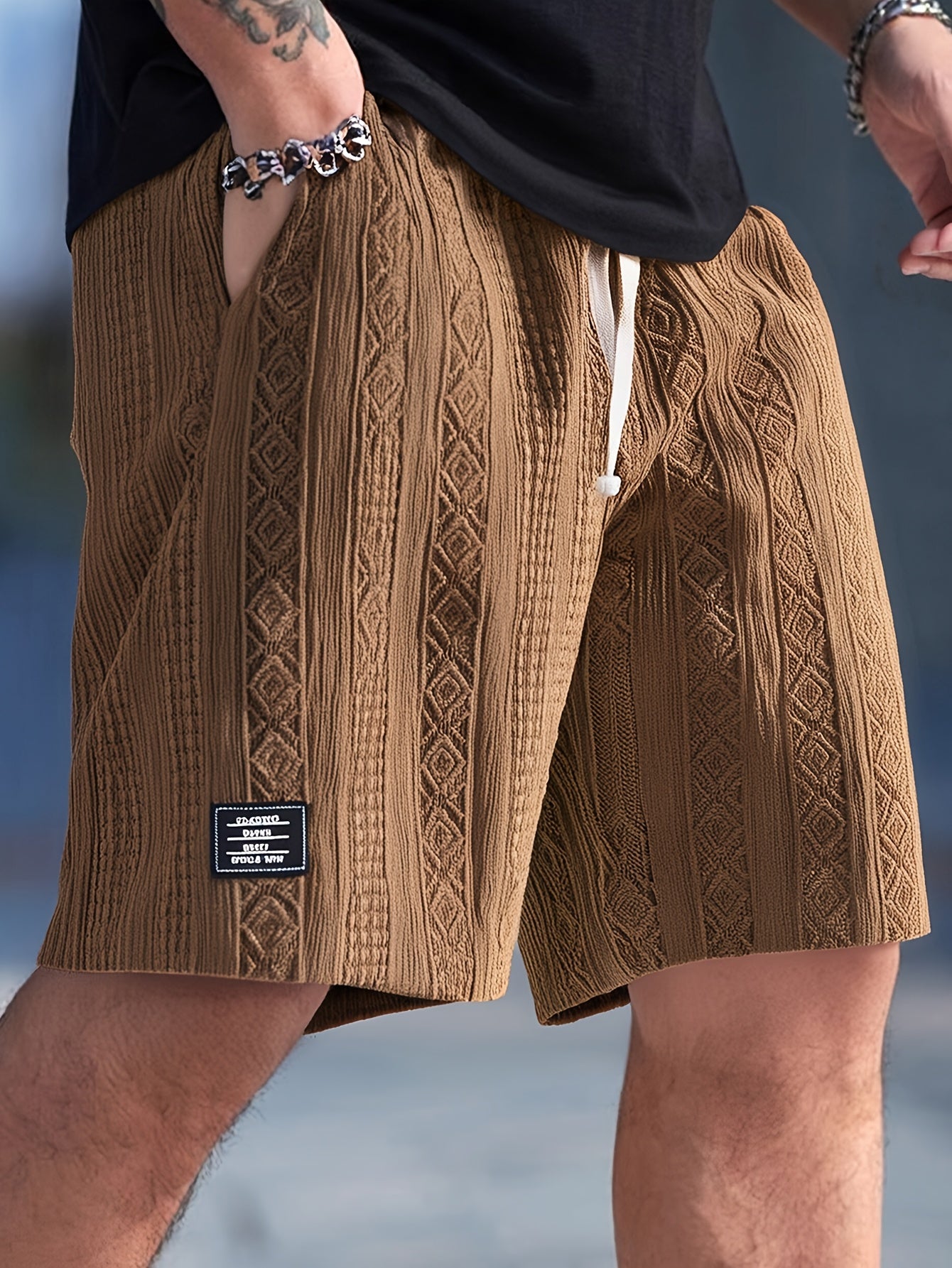 Varenzo Short Bermuda Texturé