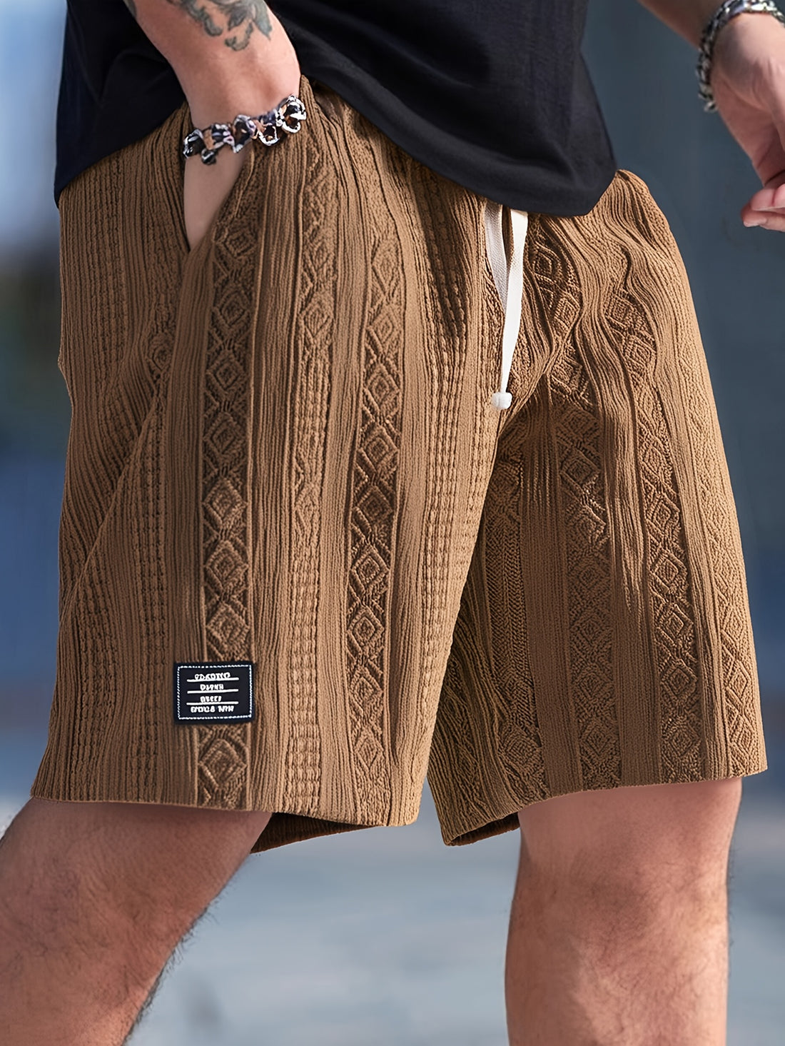 Varenzo Short Bermuda Texturé