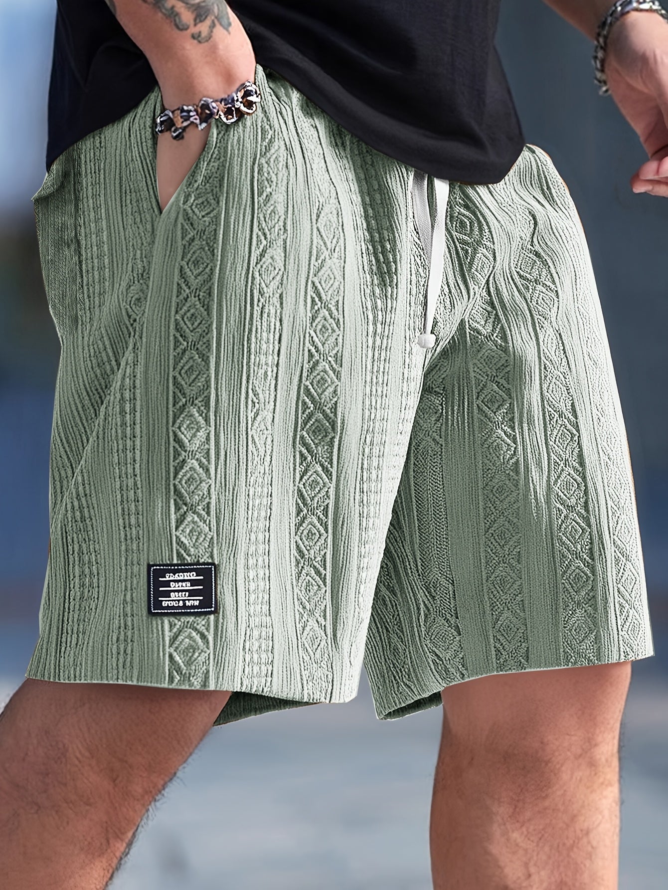 Varenzo Short Bermuda Texturé