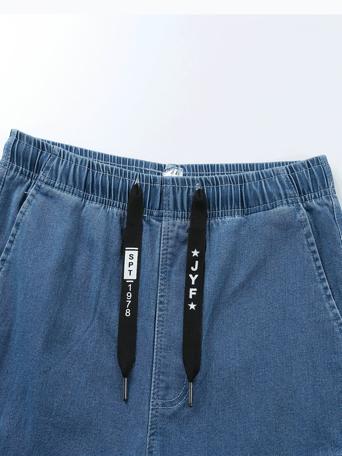Rovello Short Cargo en Denim Délavé