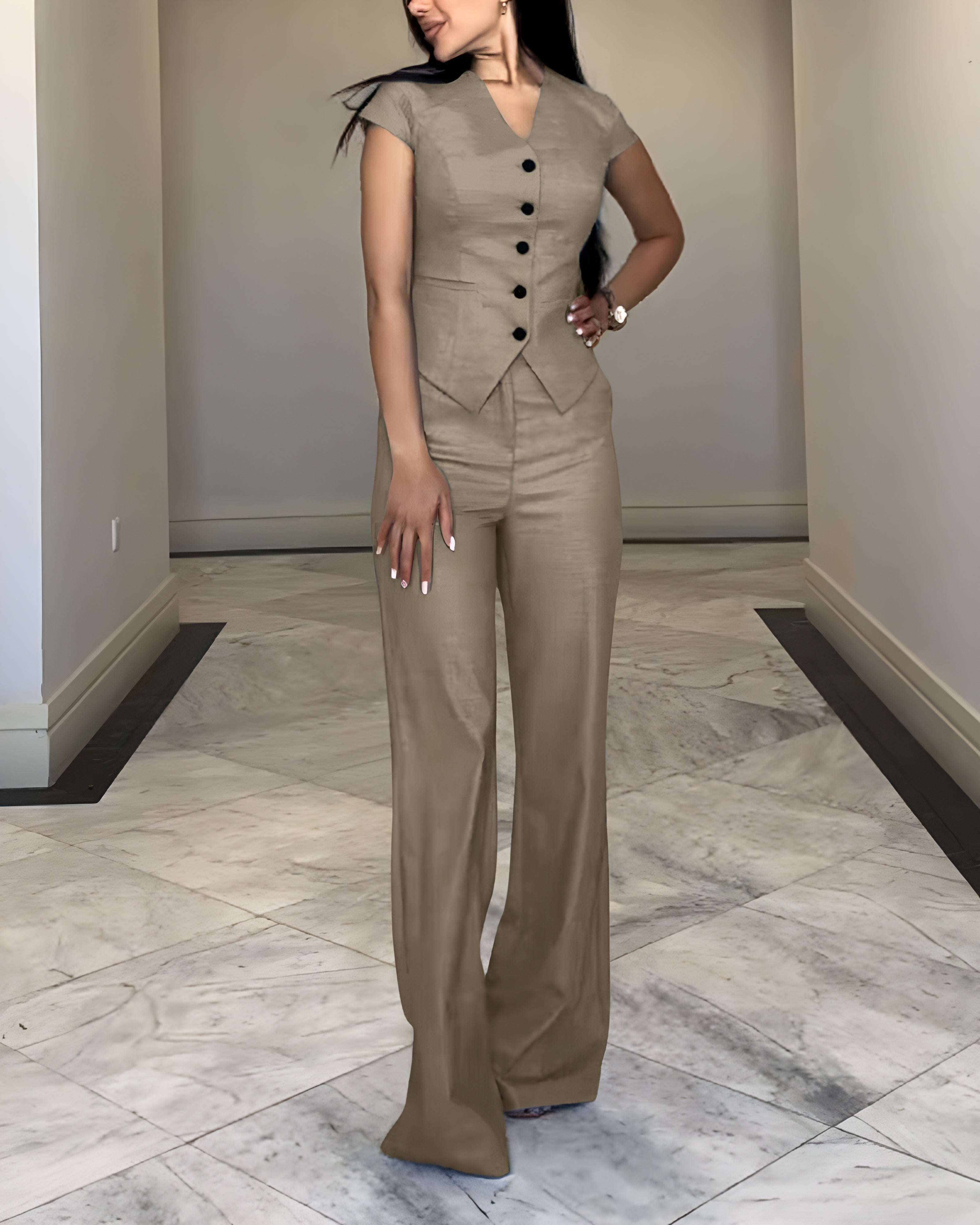 Oliardi Vivienne Wide-Leg Two-Piece Set