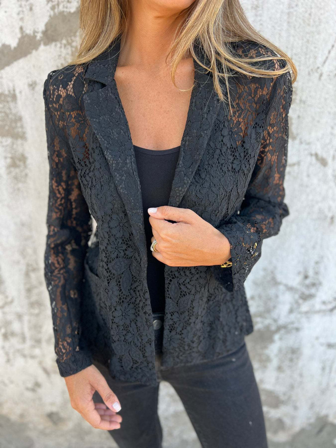 Oliardi Sienna Lace Tailored Blazer
