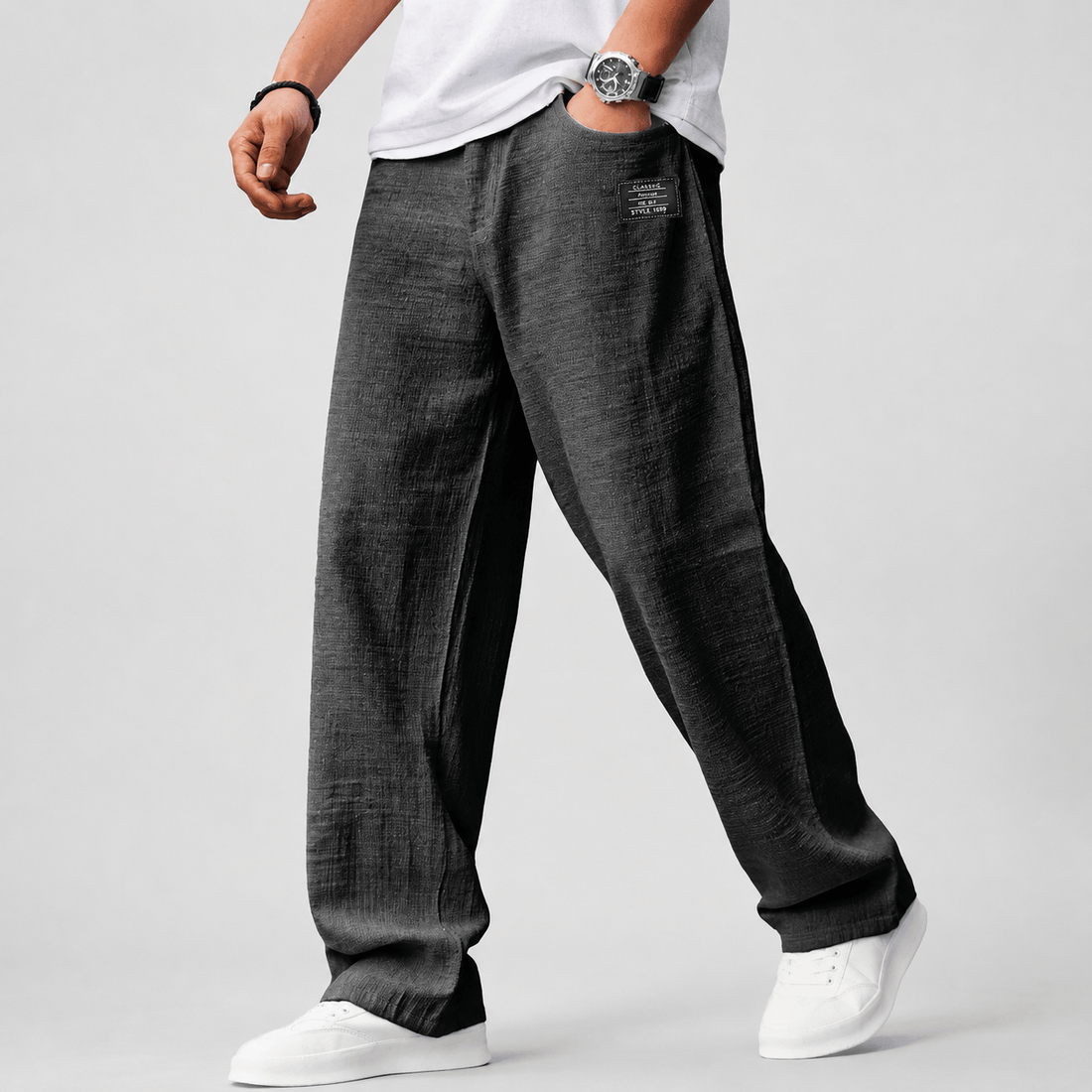 Albiano Relaxed Linen Touch Trousers