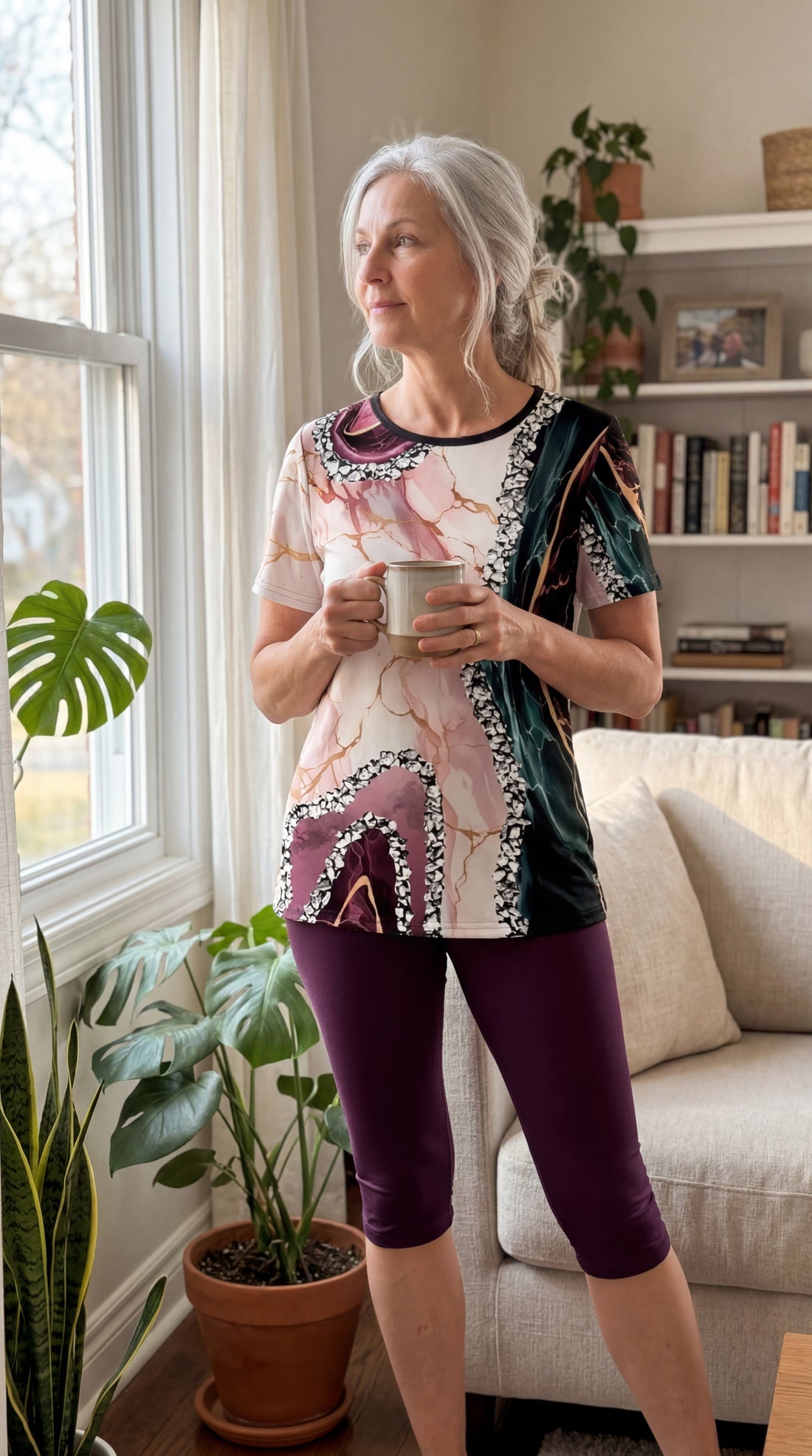 Valmora Soft Cotton Marble Lounge Set