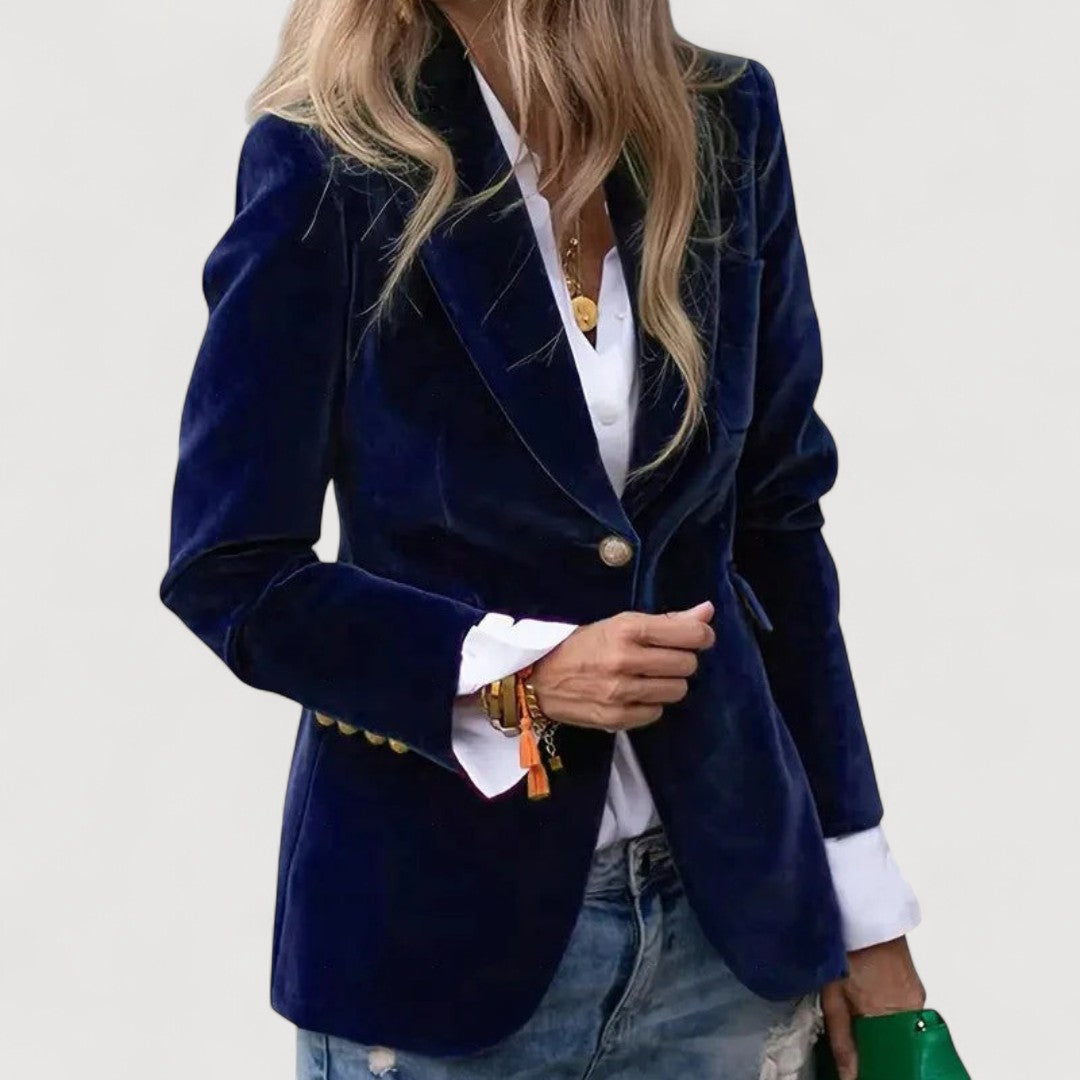 Blazer ajusté en velours Marcela Oliardi