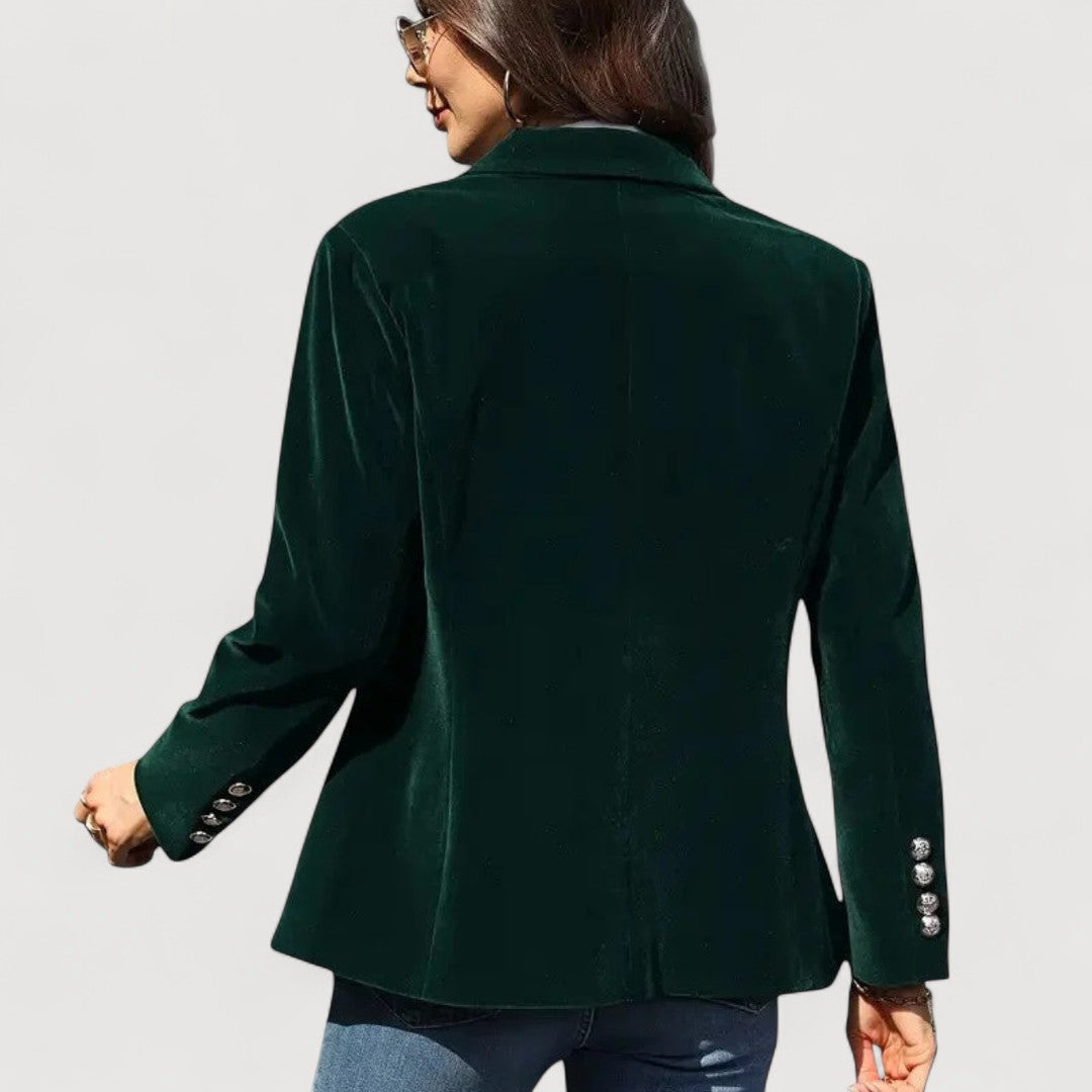 Blazer ajusté en velours Marcela Oliardi