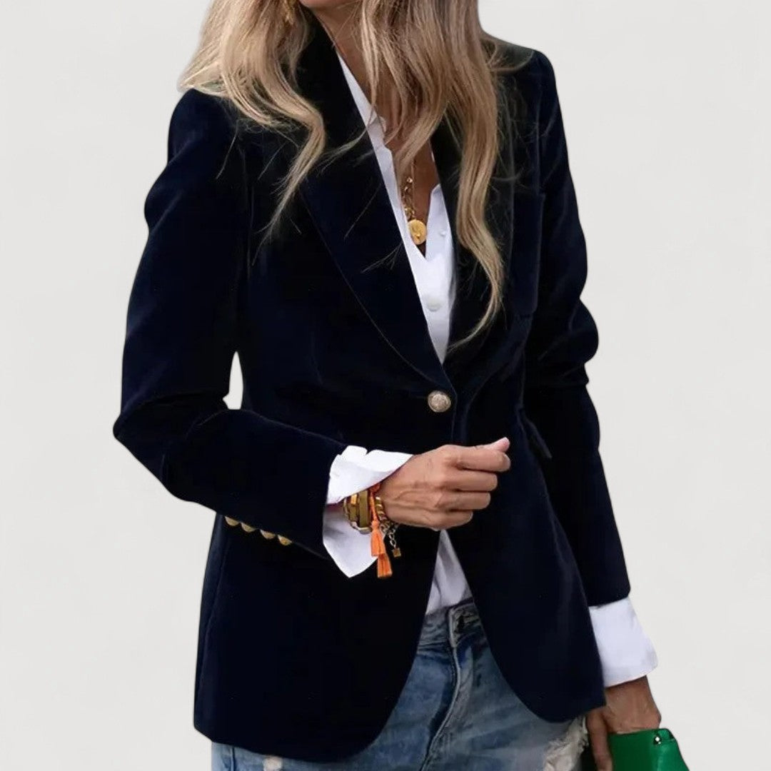 Blazer ajusté en velours Marcela Oliardi
