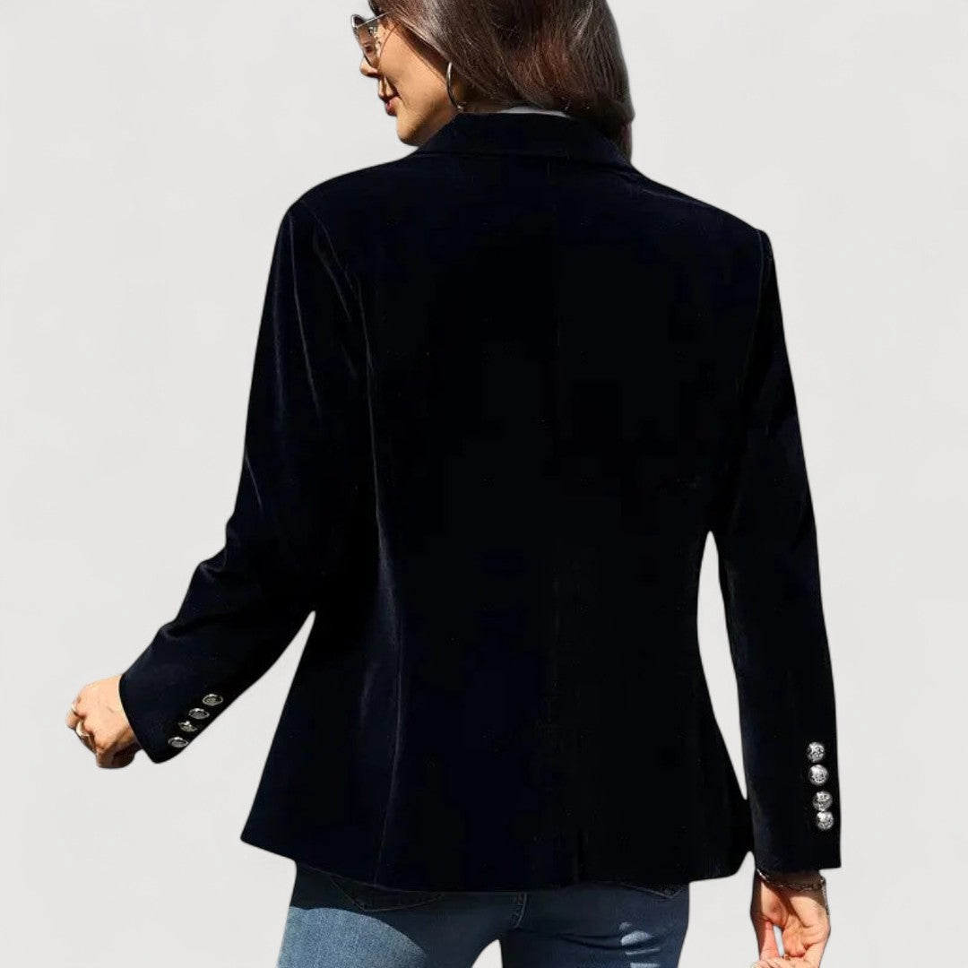 Blazer ajusté en velours Marcela Oliardi