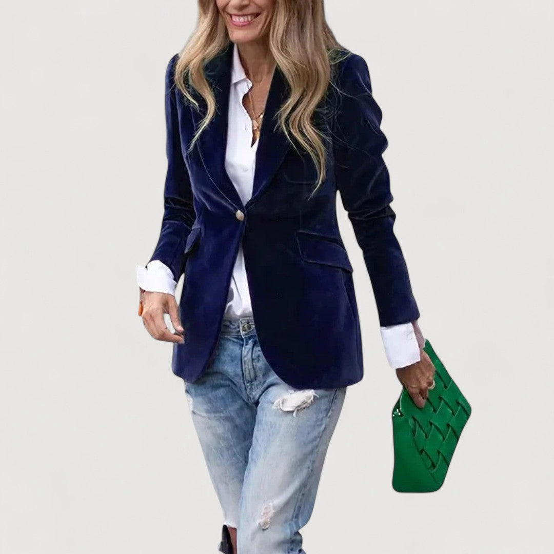 Blazer ajusté en velours Marcela Oliardi