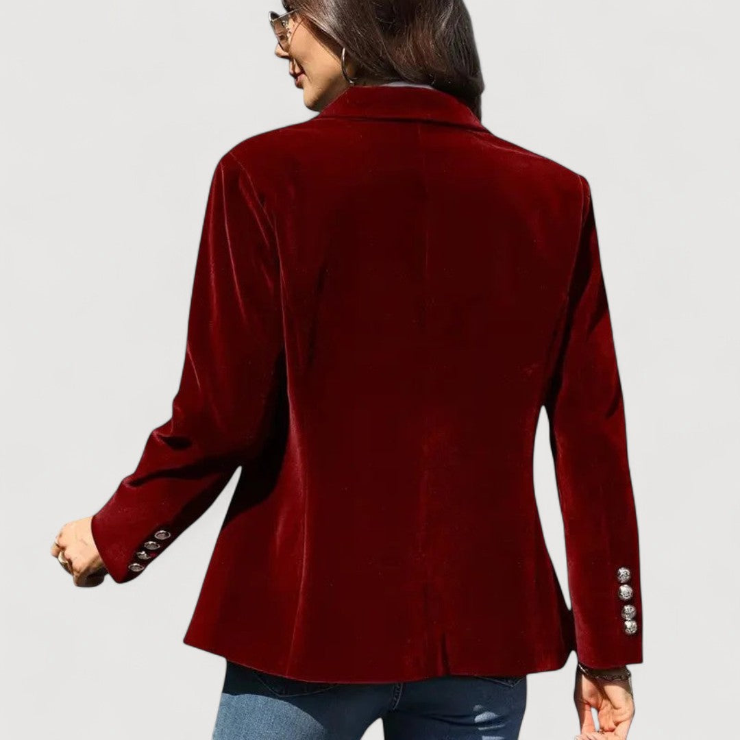 Blazer ajusté en velours Marcela Oliardi