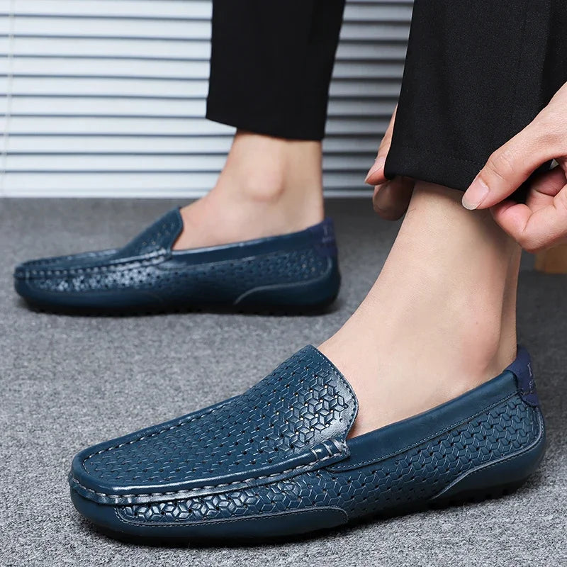 Bellano Woven Driving Loafers