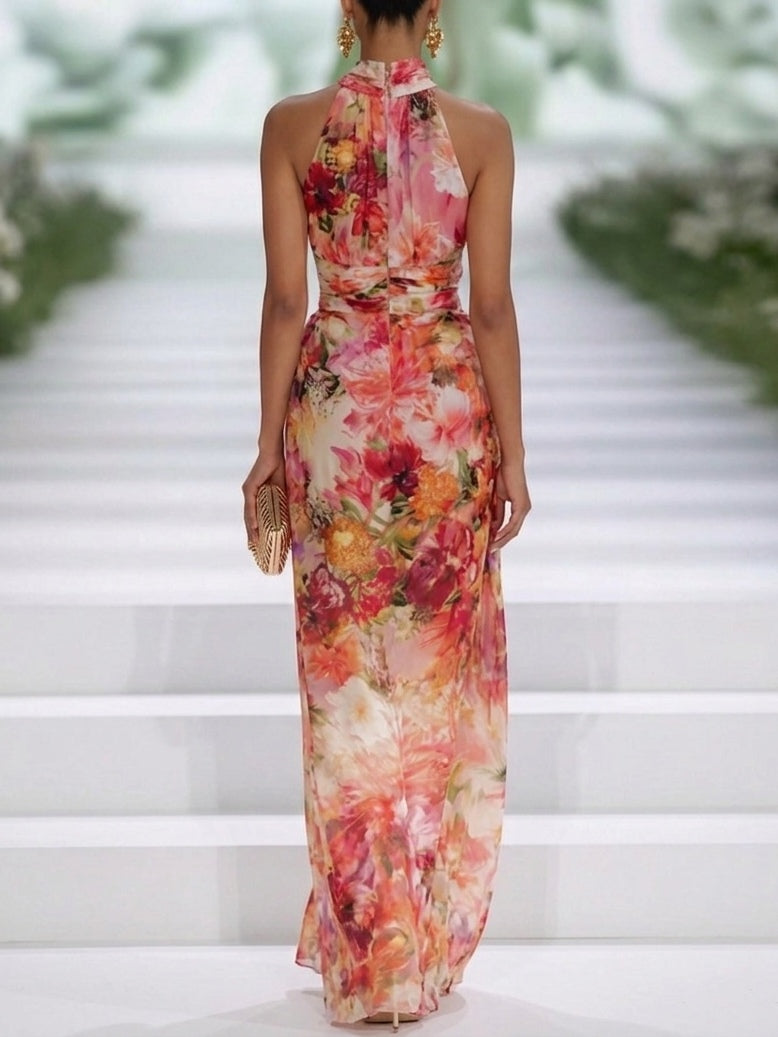 Robe longue florale Fae