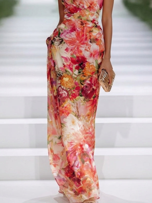 Robe longue florale Fae