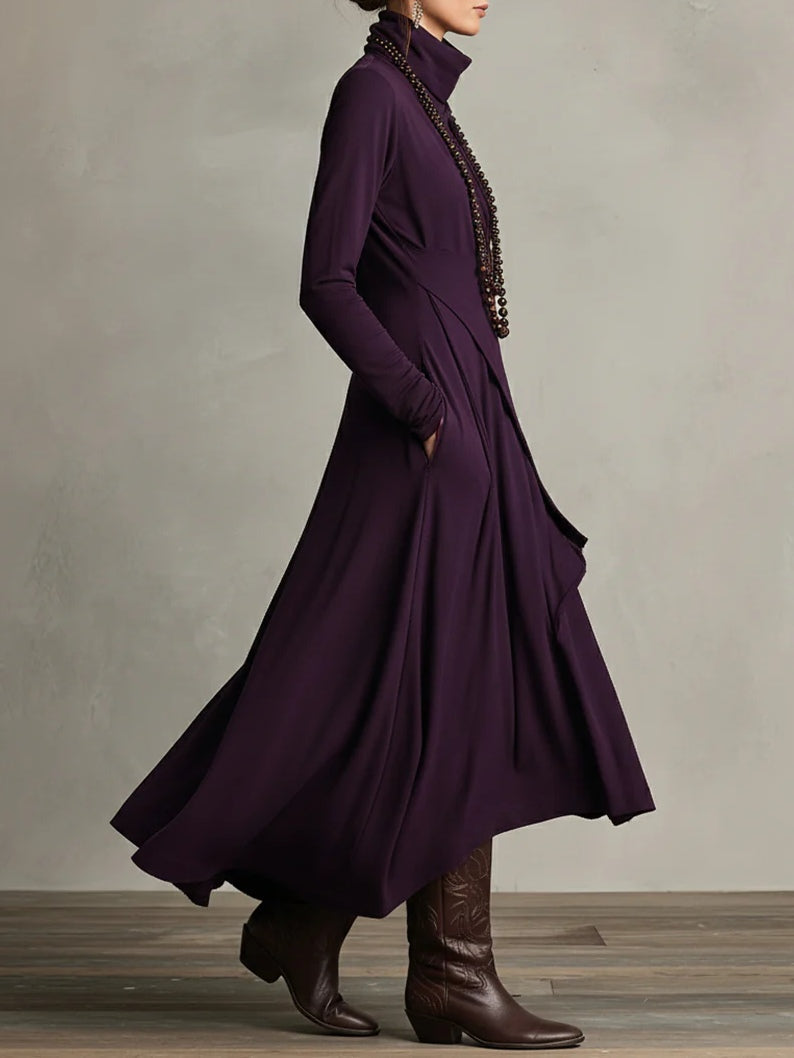 Robe longue Oliardi Luna drapée et ajustée
