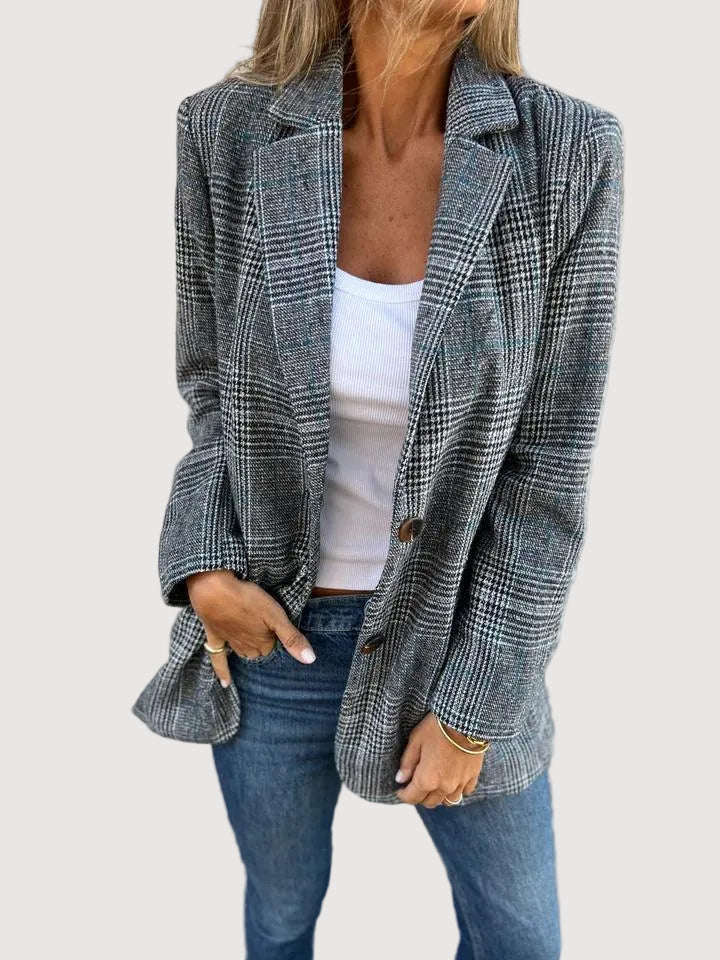 Blazer ajusté à carreaux Oliardi Ivy