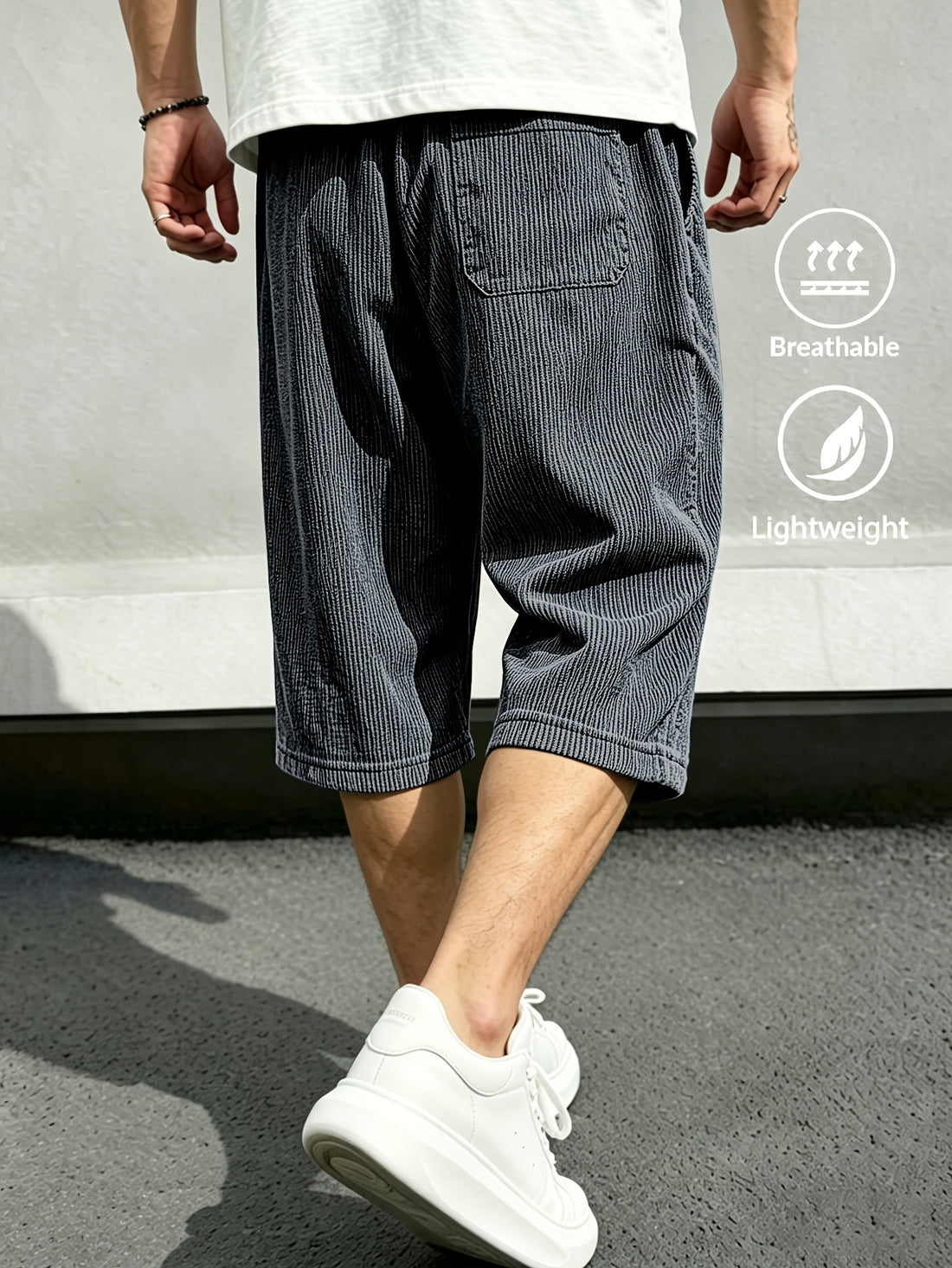 Rivaro Lightweight Cord Capri Pants