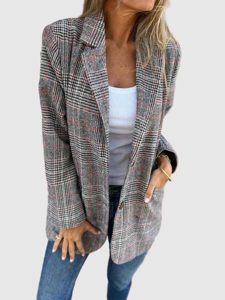 Blazer ajusté à carreaux Oliardi Ivy