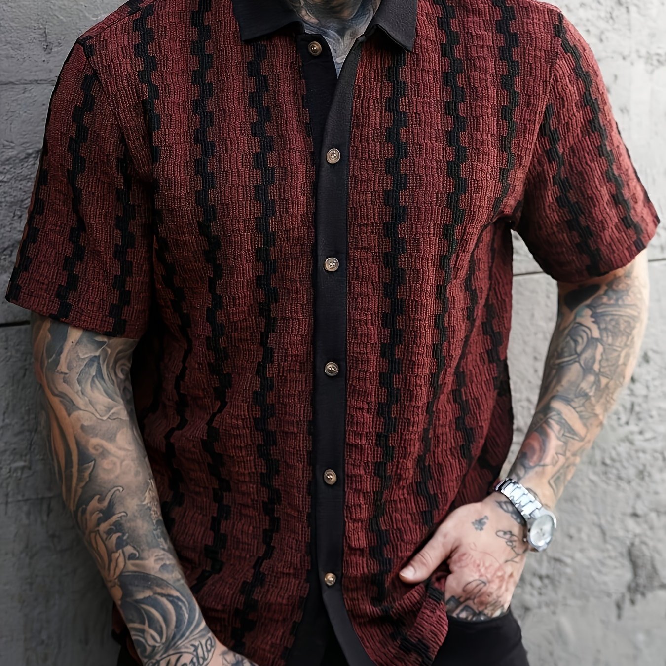 Montieri Jacquard Cuban Shirt