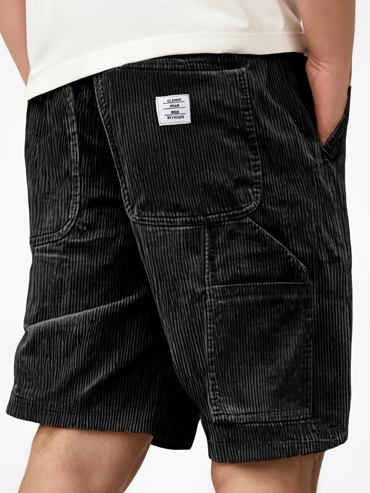 Bresano short utilitaire en velours côtelé