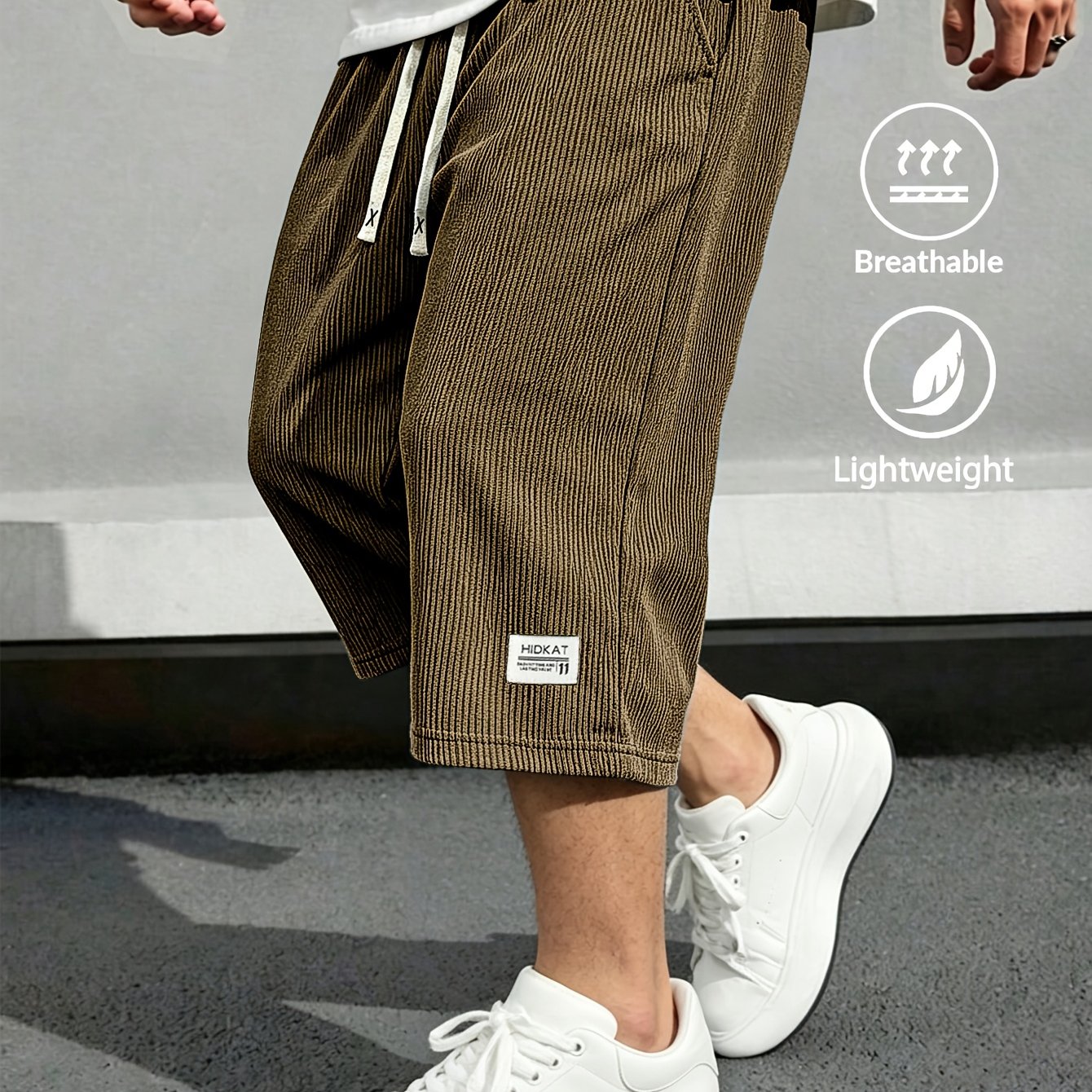 Rivaro Lightweight Cord Capri Pants
