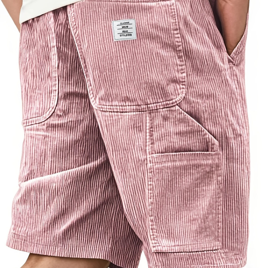 Bresano short utilitaire en velours côtelé