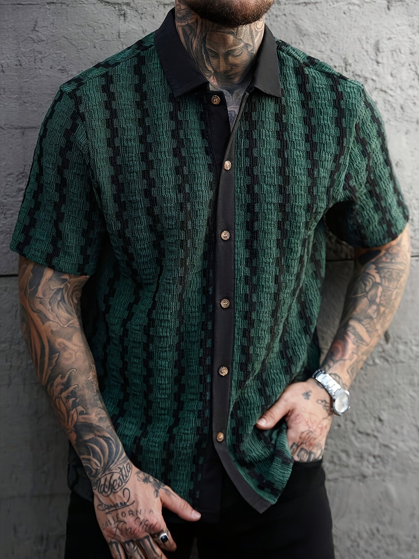 Montieri Jacquard Cuban Shirt