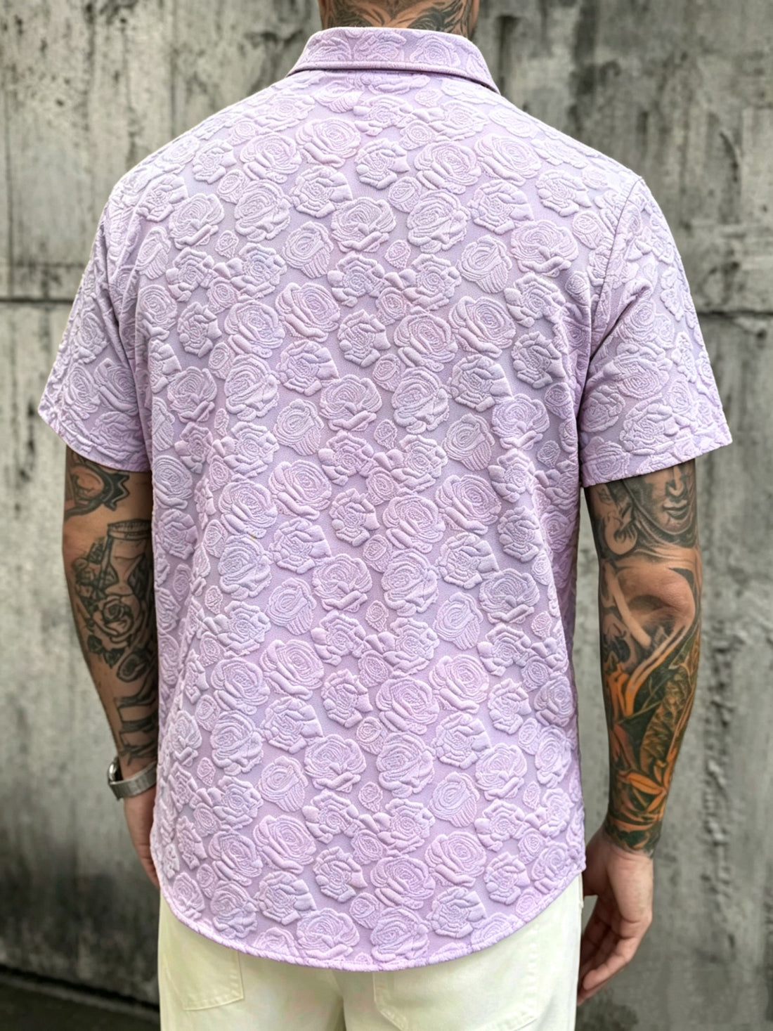 Valfiori Textured Floral Shirt