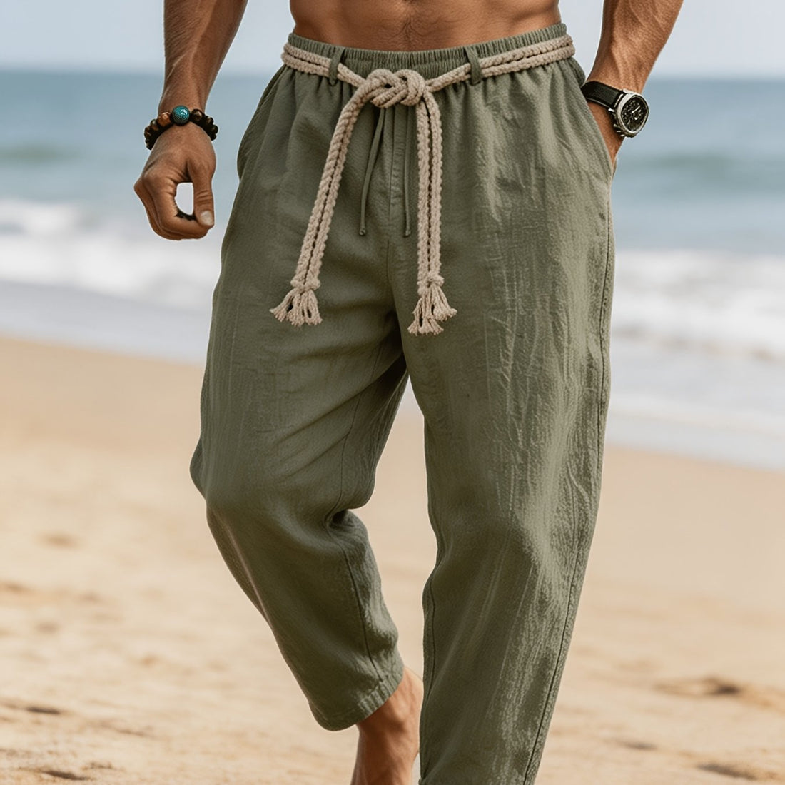 Marvello Pantalon en Lin